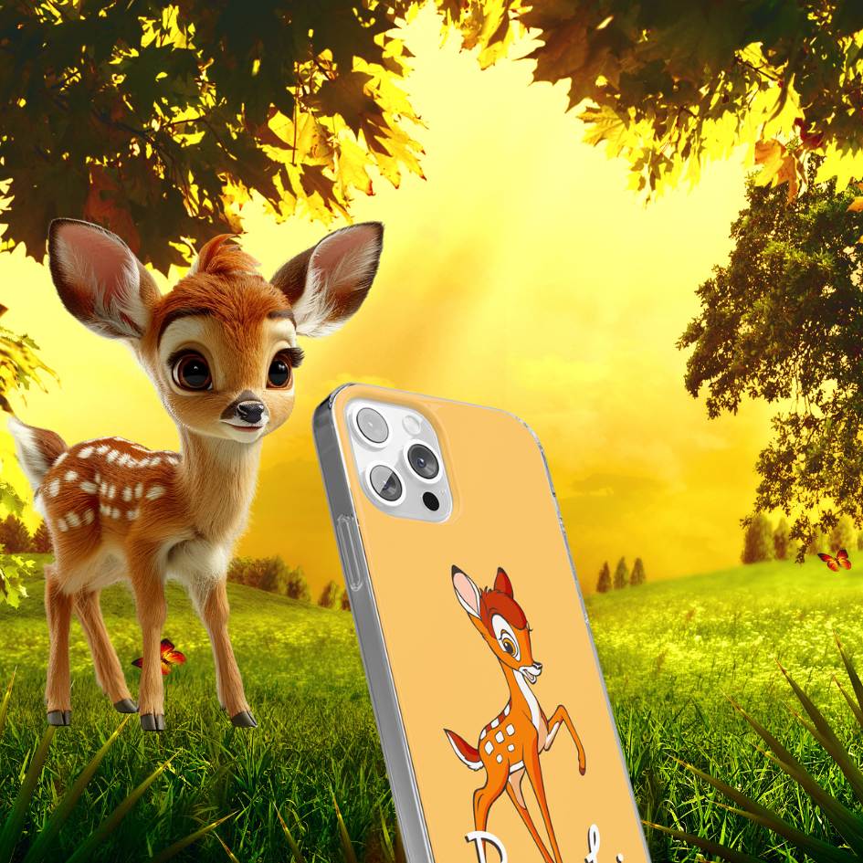 Husa de Protectie Silicon Disney Bambi Portocaliu Iphone 13 Pro Originala - 2 | YEO